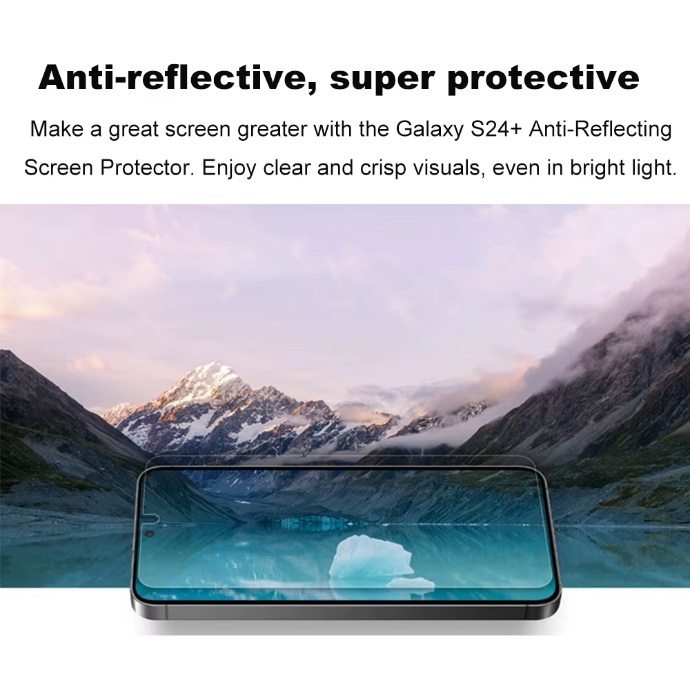 Protecteur d'écran anti-reflet Original Samsung Galaxy S24 S24 + S24Plus, Film de Protection en cristal liquide, 2 pièces