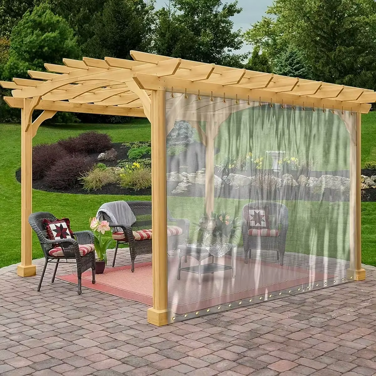 1 bâche transparente imperméable