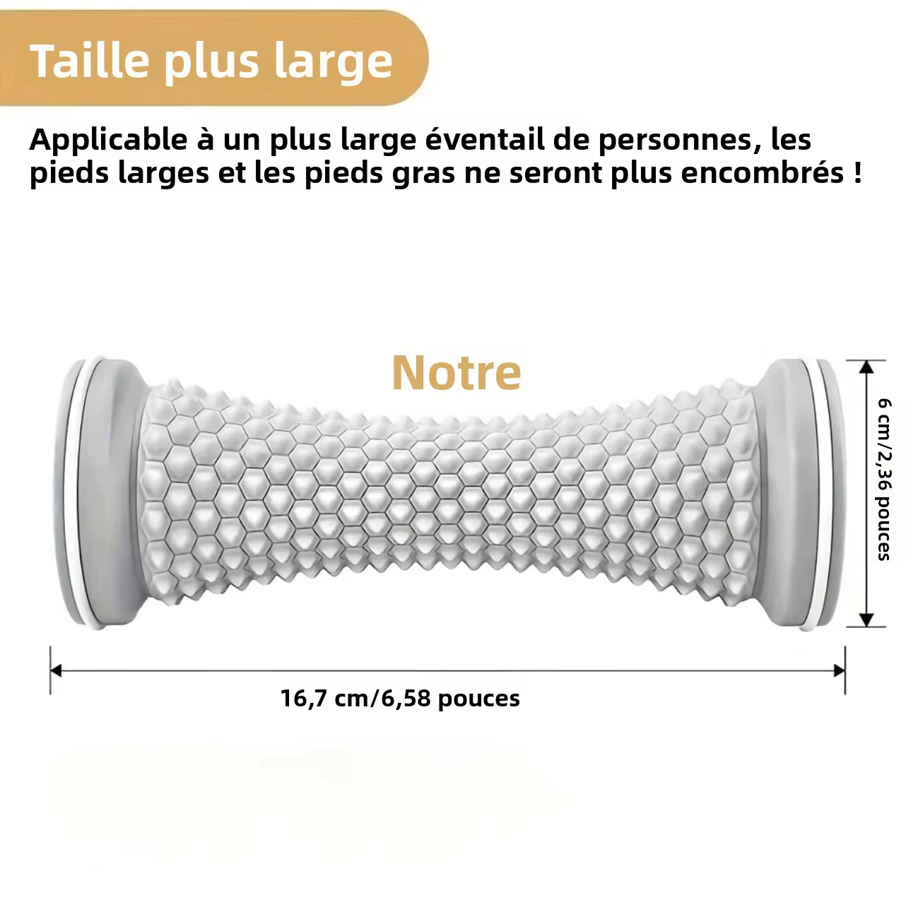 Rouleau de massage des pieds, balle de massage yoga, rouleau pour fascia plantaire, soin de relaxation musculaire, rouleaux de massage manuels en plastique pour les pieds