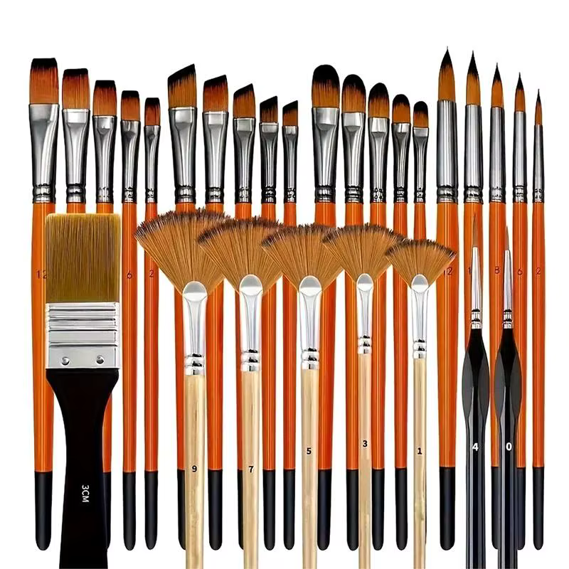 Ensemble de pinceaux de peinture 28/32 pièces pour peinture acrylique