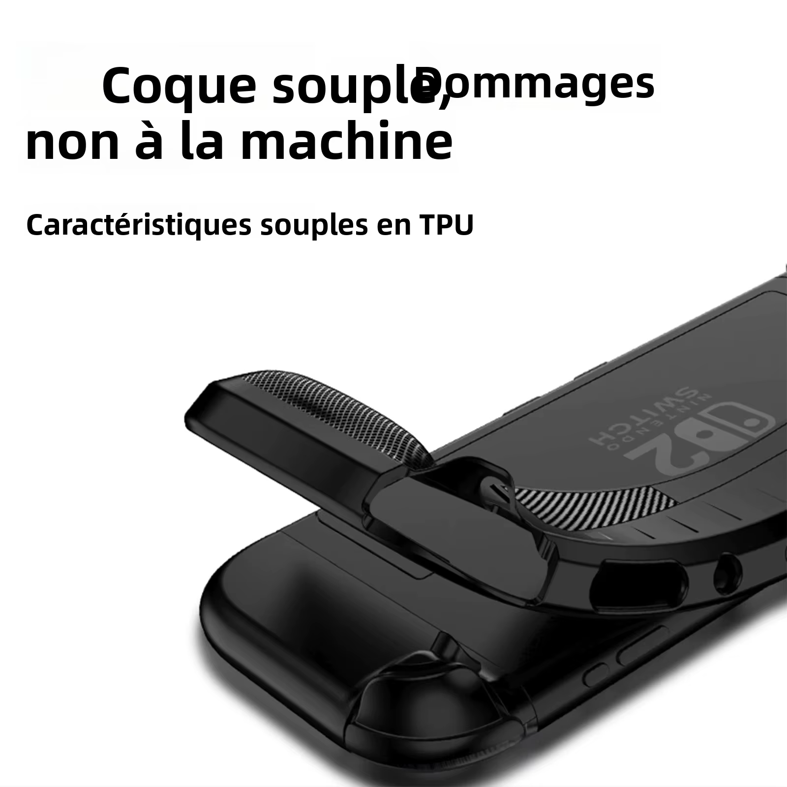 Étui pour Nintendo Switch 2 (2025), housse de protection améliorée, confort ergonomique, anti-rayures, coque de poignée en TPU, accessoires Switch2
